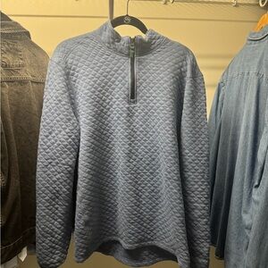 Men's Gray Quilted Sweater